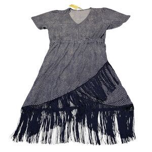 Michael Kors Sheath Dress Womens Medium Navy White MSRP:$135